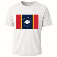 New Mississippi Flag In God We Trust Magnolia Cooling Performance Crew T-Shirt