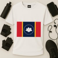 New Mississippi Flag In God We Trust Magnolia Cooling Performance Crew T-Shirt