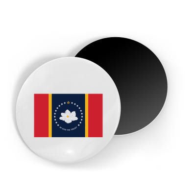 New Mississippi Flag In God We Trust Magnolia Magnet
