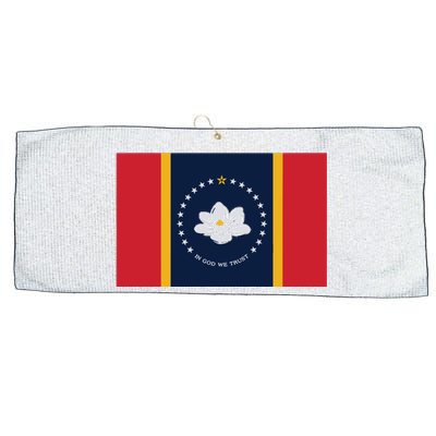 New Mississippi Flag In God We Trust Magnolia Large Microfiber Waffle Golf Towel