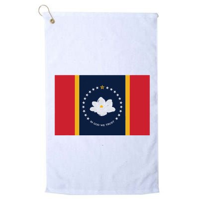 New Mississippi Flag In God We Trust Magnolia Golf Towel