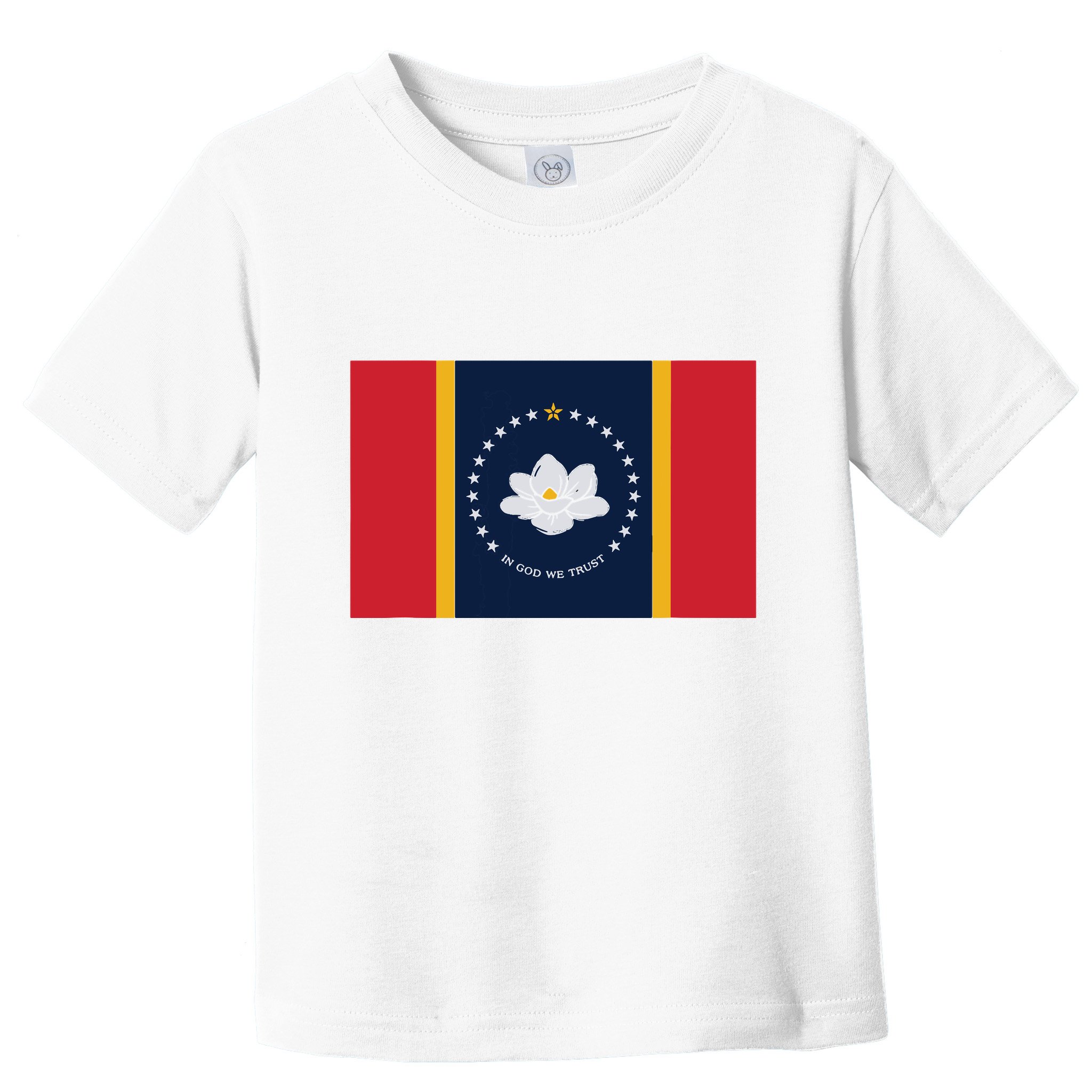 New Mississippi Flag In God We Trust Magnolia Toddler T-Shirt