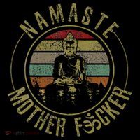 Namaste Mother Fcker Vintage Buddha Funny Yoga Gift Tall T-Shirt