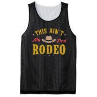 Not My First Vintage Rodeo Riding Horse Bronc Cow Western Mesh Reversible Basketball Jersey Tank