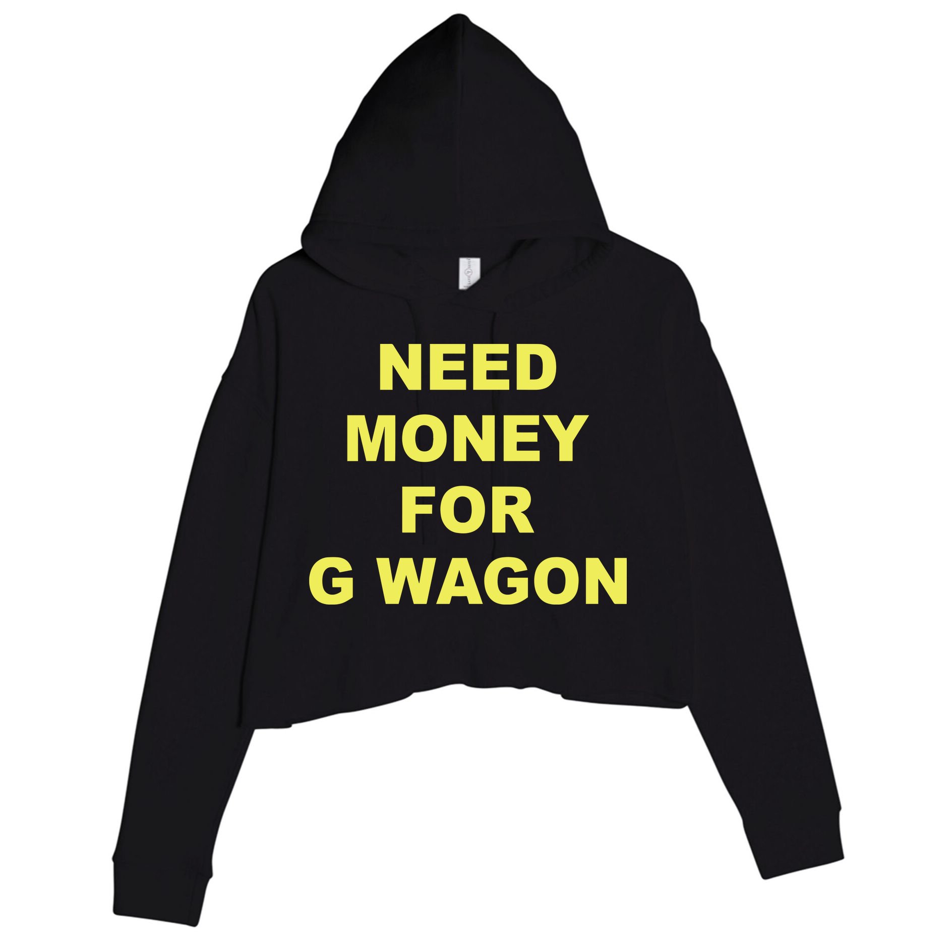 Need Money For G Wagon Crop Fleece Hoodie