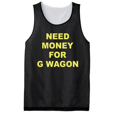 Need Money For G Wagon Mesh Reversible Basketball Jersey Tank