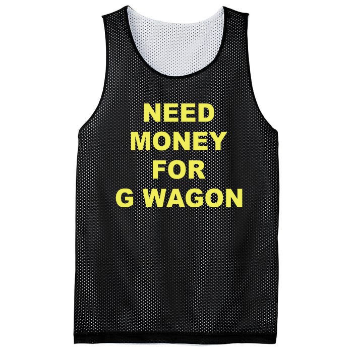 Need Money For G Wagon Mesh Reversible Basketball Jersey Tank