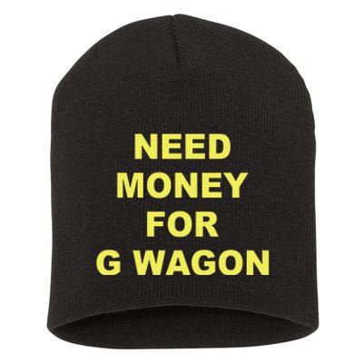 Need Money For G Wagon Short Acrylic Beanie