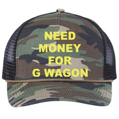 Need Money For G Wagon Retro Rope Trucker Hat Cap