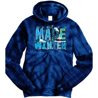 Not Made For Winter Cozy Season Christmas Tie Dye Hoodie