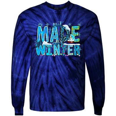 Not Made For Winter Cozy Season Christmas Tie-Dye Long Sleeve Shirt