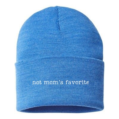 Not MomS Favorite Funny Daughter Trendy Favorite Cute Gift Sustainable Knit Beanie