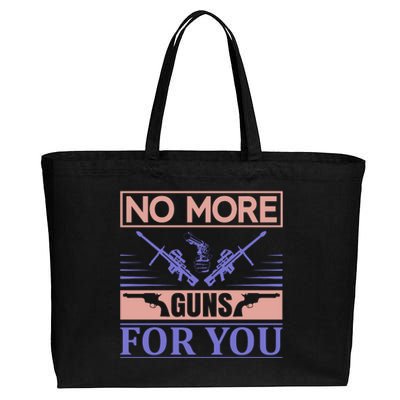 No More Guns For You Cotton Canvas Jumbo Tote