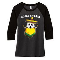 No Me Ghosta Gusta Funny Mexican Halloween Women's Tri-Blend 3/4-Sleeve Raglan Shirt