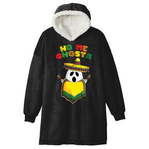 No Me Ghosta Gusta Funny Mexican Halloween Hooded Wearable Blanket