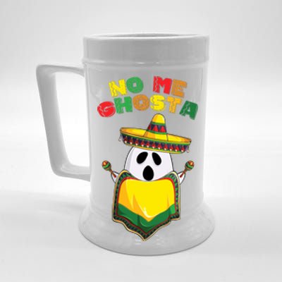 No Me Ghosta Gusta Funny Mexican Halloween Beer Stein