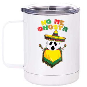 No Me Ghosta Gusta Funny Mexican Halloween 12 oz Stainless Steel Tumbler Cup