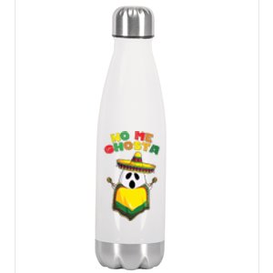 No Me Ghosta Gusta Funny Mexican Halloween Stainless Steel Insulated Water Bottle