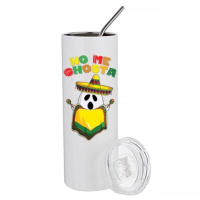 No Me Ghosta Gusta Funny Mexican Halloween Stainless Steel Tumbler