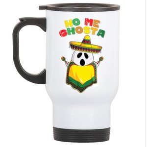 No Me Ghosta Gusta Funny Mexican Halloween Stainless Steel Travel Mug