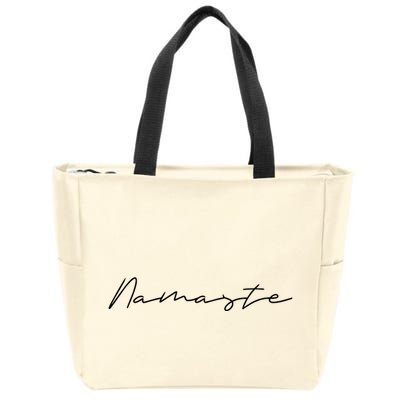 Namaste Meditation Gifts For Spiritual Meditation Practice Zip Tote Bag
