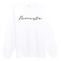 Namaste Meditation Gifts For Spiritual Meditation Practice Premium Crewneck Sweatshirt