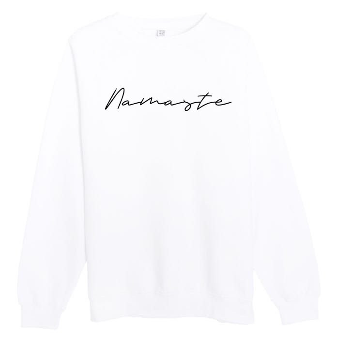 Namaste Meditation Gifts For Spiritual Meditation Practice Premium Crewneck Sweatshirt