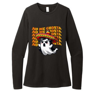 No Me Ghosta Funny Mexican Halloween Ghost Womens CVC Long Sleeve Shirt