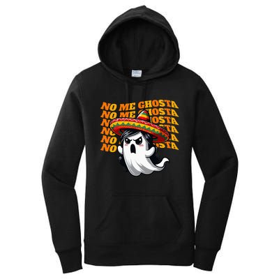 No Me Ghosta Funny Mexican Halloween Ghost Women's Pullover Hoodie