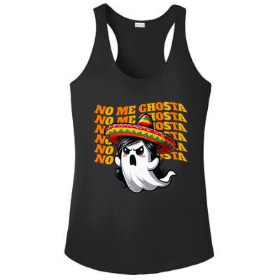 No Me Ghosta Funny Mexican Halloween Ghost Ladies PosiCharge Competitor Racerback Tank