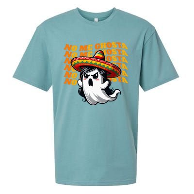 No Me Ghosta Funny Mexican Halloween Ghost Sueded Cloud Jersey T-Shirt