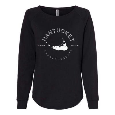 Nantucket Massachusetts Graphic Womens California Wash Sweatshirt