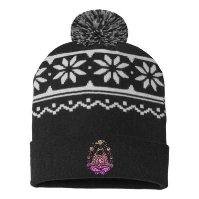 Namaste Meditation Gifts For Spiritual Meditation Practice USA-Made Snowflake Beanie