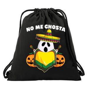 No Me Ghosta Gusta Funny Mexican Halloween Drawstring Bag