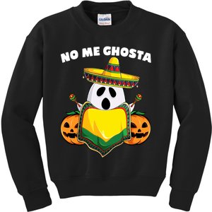 No Me Ghosta Gusta Funny Mexican Halloween Kids Sweatshirt