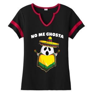 No Me Ghosta Gusta Funny Mexican Halloween Ladies Halftime Notch Neck Tee