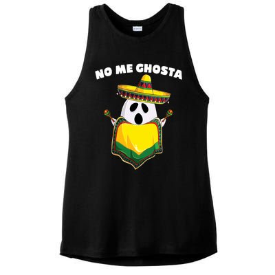 No Me Ghosta Gusta Funny Mexican Halloween Ladies PosiCharge Tri-Blend Wicking Tank