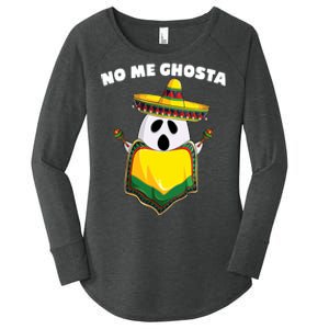 No Me Ghosta Gusta Funny Mexican Halloween Women's Perfect Tri Tunic Long Sleeve Shirt