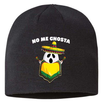 No Me Ghosta Gusta Funny Mexican Halloween Sustainable Beanie