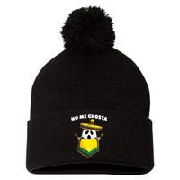 No Me Ghosta Gusta Funny Mexican Halloween Pom Pom 12in Knit Beanie