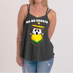 No Me Ghosta Gusta Funny Mexican Halloween Women's Strappy Tank