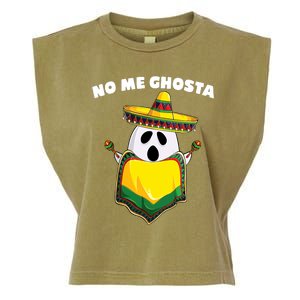 No Me Ghosta Gusta Funny Mexican Halloween Garment-Dyed Women's Muscle Tee