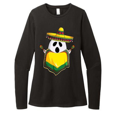 No Me Ghosta Gusta Funny Mexican Halloween Womens CVC Long Sleeve Shirt