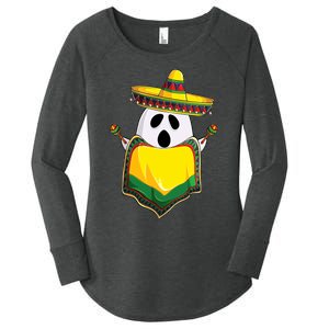 No Me Ghosta Gusta Funny Mexican Halloween Women's Perfect Tri Tunic Long Sleeve Shirt