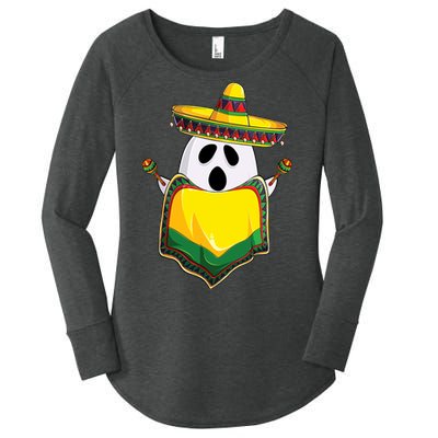 No Me Ghosta Gusta Funny Mexican Halloween Women's Perfect Tri Tunic Long Sleeve Shirt