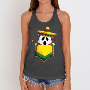 No Me Ghosta Gusta Funny Mexican Halloween Women's Knotted Racerback Tank