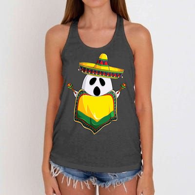 No Me Ghosta Gusta Funny Mexican Halloween Women's Knotted Racerback Tank