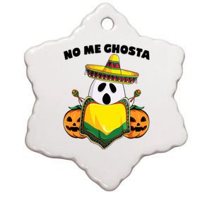 No Me Ghosta Gusta Funny Mexican Halloween Ceramic Star Ornament