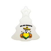 No Me Ghosta Gusta Funny Mexican Halloween Ceramic Tree Ornament