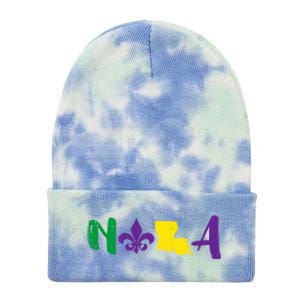 Nola Mardi Gras Jester New Orleans Louisiana Carnival Gift Tie Dye 12in Knit Beanie